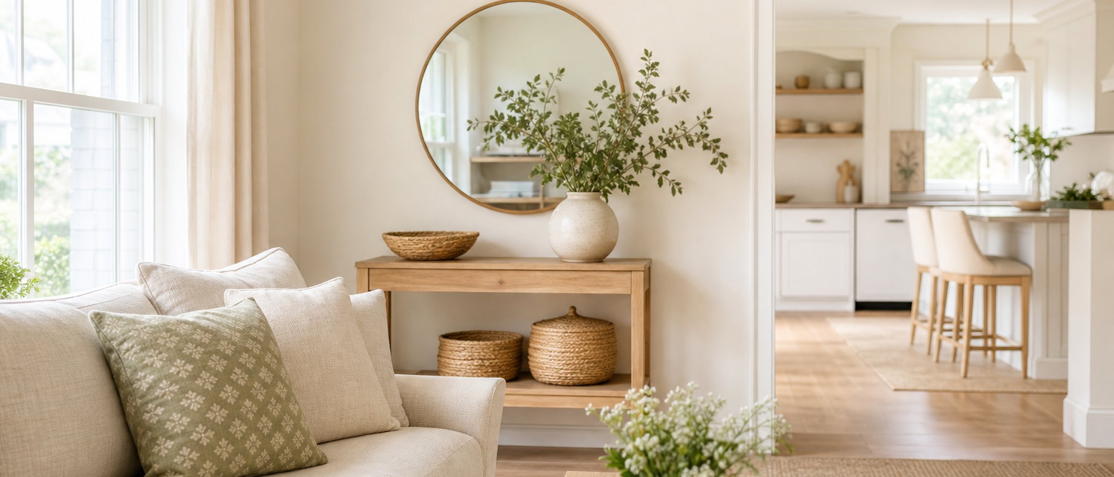An organized home interior in Hendersonville, Tennessee