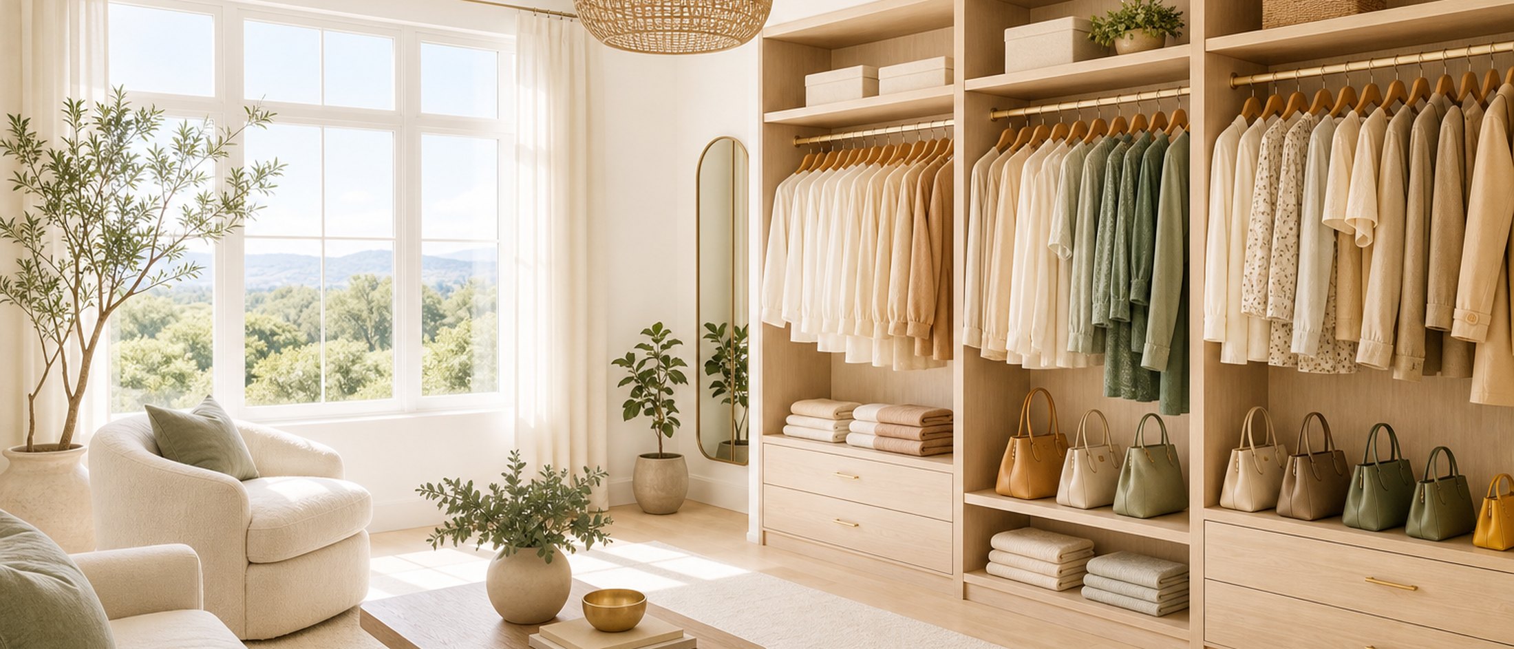 Closet & Wardrobe Organizing project completed in a Nashville, TN home