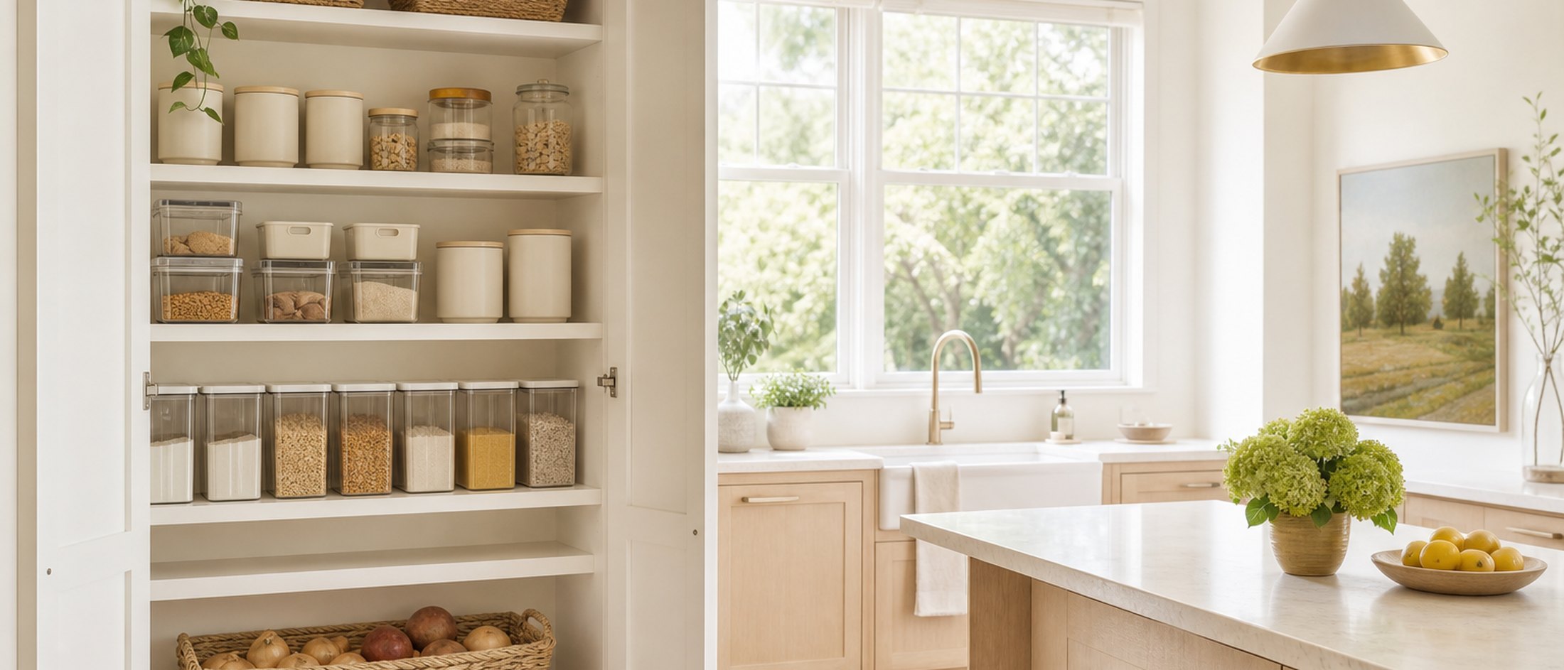 Kitchen & Pantry Organizing project completed in a Nashville, TN home